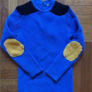 Vintage 100% acrylic kids or petites ski sweater color block lord + taylor 80’s
